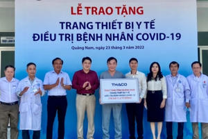 Quảng Nam: Tài trợ thiết bị y tế điều trị Covid-19 trị giá hơn 11 tỷ đồng