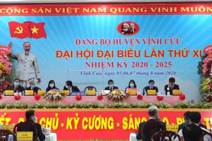 Ông Nguyễn Văn Thuộc tái đắc cử Bí thư Huyện ủy Vĩnh Cửu nhiệm kỳ 2020 - 2025