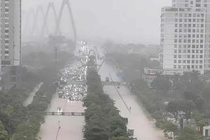 65 điểm ngập úng tại Hà Nội