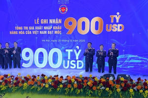 Xuất nhập khẩu hàng hoá Việt Nam lần đầu tiên cán mốc 900 tỷ USD