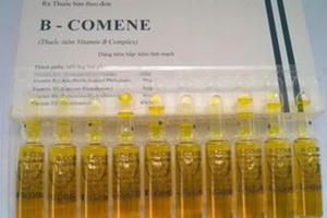 Thu hồi Giấy đăng ký lưu hành thuốc B-Comene của Công ty Sino-Pharm Thu hồi Giấy đăng ký lưu hành thuốc B-Comene của Công ty Sino-Pharm