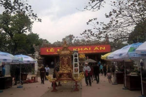 Lễ khai Ấn đền Trần năm nay vẫn rước kiệu và phát ấn không hạn chế số lượng Lễ khai Ấn đền Trần năm nay vẫn rước kiệu và phát ấn không hạn chế số lượng