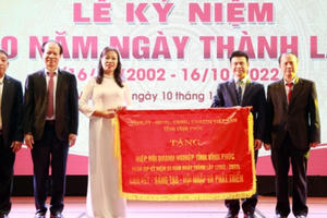 Vĩnh Phúc: Hiệp hội doanh nghiệp tỉnh kỷ niệm 20 năm ngày thành lập