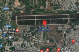 Xác định ranh giới để nâng cấp sân bay Biên Hoà thành sân bay lưỡng dụng
