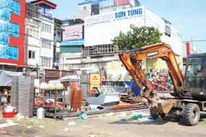 Hà Nội: Xử lý dứt điểm vi phạm tại dự án cống hóa mương Phan Kế Bính, Nghĩa Đô