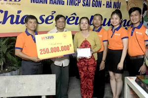 SHB dành 5 tỷ đồng 'Chia sẻ yêu thương'