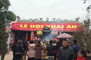 Sau khi Thủ tướng công bố dịch Corona, tỉnh Nam Định dừng lễ khai ấn đền Trần