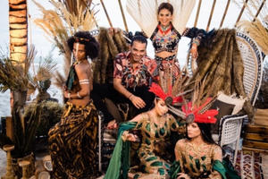 Đám cưới tỷ phú Ấn Độ phong cách bộ lạc đốt cháy Đảo Ngọc