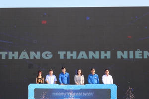 Quyền Chủ tịch nước Võ Thị Ánh Xuân tham dự lễ khởi động Tháng thanh niên 2023 tại Bình Thuận