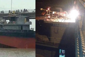 Vụ tàu đâm nứt cầu: Tàu chưa hoàn thành đăng kiểm vẫn... lưu thông