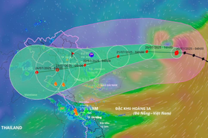 Bão Wipha đã mạnh lên cấp 11, giật cấp 14, nhiều địa phương chủ động ứng phó