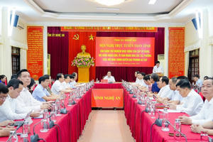 Nghệ An: Vận hành thử nghiệm hoạt động của cấp ủy Đảng, HĐND, UBND xã, phường mới