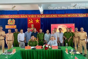 Gia Lai: Công an huyện Phú Thiện và Giáo hội Phật giáo Việt Nam huyện Phú Thiện ký kế hoạch phối hợp bảo đảm trật tự, an toàn giao thông