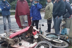 Tai nạn liên hoàn trên quốc lộ 46, 3 người nhập viện