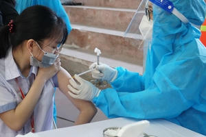 Hôm nay (14/4), thực hiện tiêm vắc xin cho trẻ từ 5 đến dưới 12 tuổi