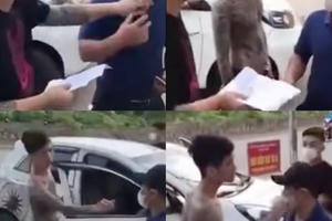 Phẫn nộ với Clip hai thanh niên giật khẩu trang, thách thức cán bộ chốt kiểm dịch vì bị nhắc nhở