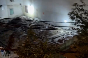 Một công trình xây dựng trên địa bàn phường Nghĩa Đô bị phản ánh xây dựng trái phép