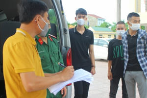 Hà Tĩnh gửi 13 thí sinh đến Bắc Giang tham dự thi tốt nghiệp THPT đợt 2