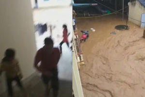 Xót thương clip thầy trò hoảng loạn chạy lũ ở Sơn La