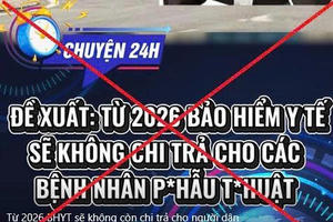 BHXH Việt Nam cảnh báo tin giả về chính sách BHYT
