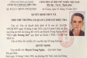 Công an An Giang truy nã đối tượng cố ý gây thương tích