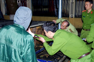 Hà Giang: Bắt giữ tài xế xe Ford chở nhiều gỗ nghiến