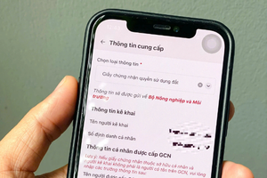 Từ hôm nay, người dân có thể nộp sổ đỏ qua ứng dụng VNeID