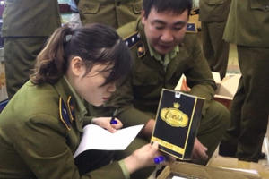 Hải Phòng: Thu giữ hơn một tấn sản phẩm mỹ phẩm nghi giả xuất xứ
