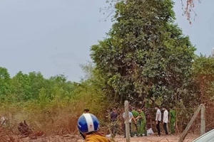 Hốt hoảng bỏ chạy khi thấy bộ xương người chết khô ở bãi đất trống