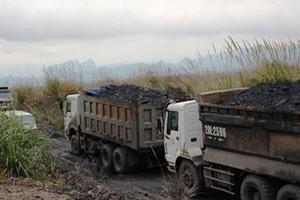 Siết chặt tải trọng xe chở than tại Quảng Ninh