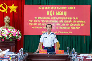 Bộ Tư lệnh Vùng Cảnh sát biển 3: Đẩy mạnh công tác phổ biến, giáo dục pháp luật