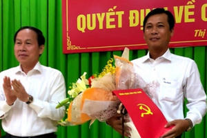 Ông Võ Văn Trung làm Bí thư Thị uỷ Long Mỹ