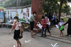 Học sinh tại huyện Lạng Giang (Bắc Giang) dừng học trực tiếp