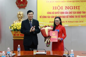 Quảng Ninh: Có tân nữ Giám đốc Sở Thông tin và Truyền thông