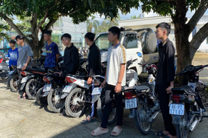An Giang: Chặn đứng nhóm thanh thiếu niên tụ tập chuẩn bị đua xe trái phép