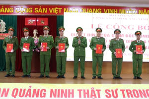 Công an tỉnh Quảng Ninh bổ nhiệm nhiều điều tra viên công an xã Công an tỉnh Quảng Ninh bổ nhiệm nhiều điều tra viên công an xã