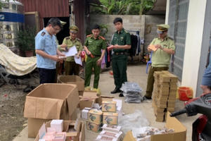 Lực lượng chức năng Lạng Sơn thu giữ nhiều sản phẩm nhập lậu kinh doanh qua mạng xã hội
