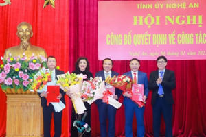 Nghệ An: Điều động, bổ nhiệm nhiều nhân sự