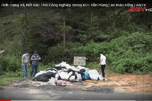 Nhức nhối tình trạng xả, đốt rác thải trong Khu di tích Đền Hùng