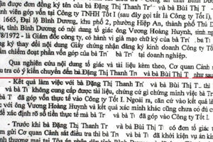 Bình Dương: Tranh chấp nội bộ công ty, tố cáo sai sự thật?
