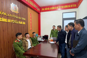 Công an phường Vũng Áng (Hà Tĩnh): Bắt đối tượng truy nã đặc biệt nguy hiểm Lý Văn Vũ