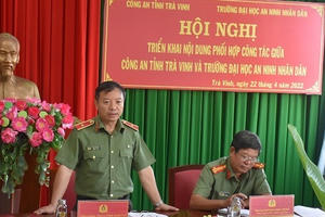 Trường Đại học An ninh nhân dân phối hợp công tác toàn diện với Công an tỉnh Trà Vinh