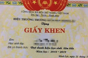 Ngành giáo dục sẽ xóa bỏ danh hiệu học sinh Tiên tiến