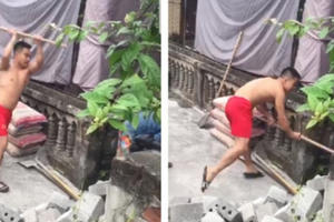 Hưng Yên: Phẫn nộ hành động người đàn ông dùng cuốc "bổ" thằng người phụ nữ