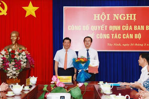 Ông Phan Huỳnh Quốc Vinh giữ chức Chủ nhiệm Ủy ban Kiểm tra Tỉnh ủy Tây Ninh
