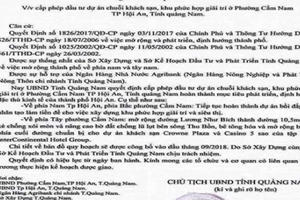 Quảng Nam: Giả quyết định của Chủ tịch tỉnh để “thổi” giá đất