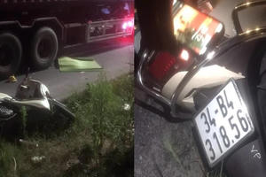 Hải Dương: Xe máy va chạm với đầu kéo, 2 mẹ con tử vong