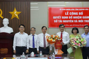 Tỉnh Khánh Hòa có tân Giám đốc Sở Tài nguyên và Môi trường