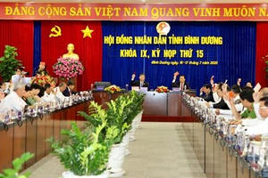 Khai mạc kỳ họp thứ 15, HĐND tỉnh Bình Dương khóa IX