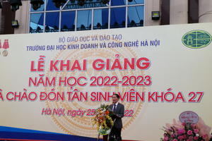 Trường Đại học Kinh doanh và Công nghệ Hà Nội tổ chức lễ khai giảng năm học 2022 - 2023